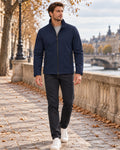 Quirino Veste homme softshell pour hiver avec doublure en polaire et quatre poches