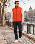 Tristan Veste sans manches homme softshell coupe-vent avec col montant et six poches