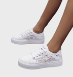 Noémie Sneakers Donna – Sneakers Bianche con Lacci, Traspiranti e Suola Antiscivolo