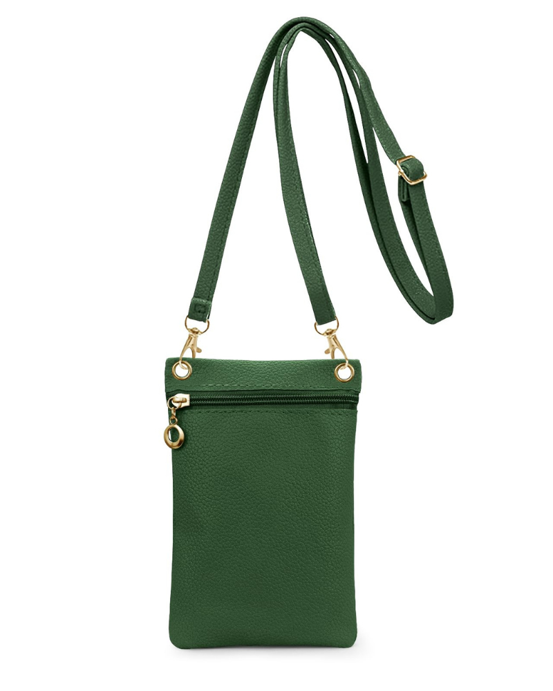 Tatum Pochette Téléphone Femme – Sac Bandoulière en Cuir PU Fermeture Zip Amovible