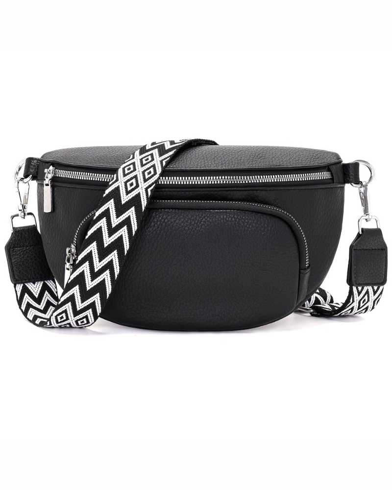 Borsa a tracolla da donna Bryn – Marsupio in pelle vegana con più tasche e tracolla regolabile