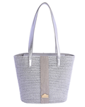 Piper Sac en Paille Femme – Sac Bandoulière Rond en Rotin et Raphia Réglable Bohème