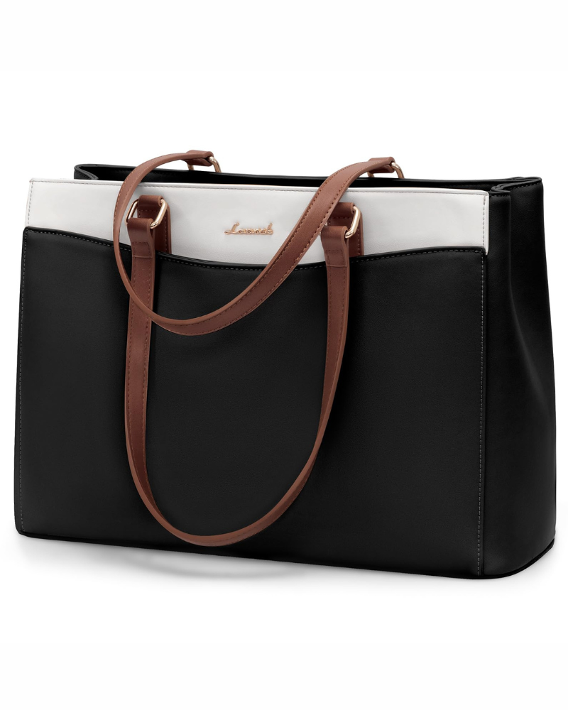 Emerson Borsa a Spalla da Donna – Grande Borsa da Lavoro in Pelle PU con Scomparto per Computer