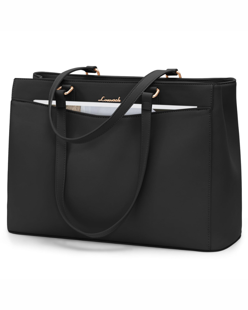 Emerson Borsa a Spalla da Donna – Grande Borsa da Lavoro in Pelle PU con Scomparto per Computer