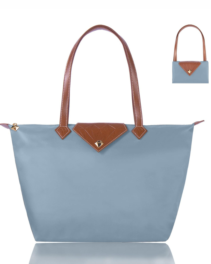 Borsa Cabas Remi Donna – Tote Bag Pieghevole in Nylon Leggero ad Alta Capacità con Tasca