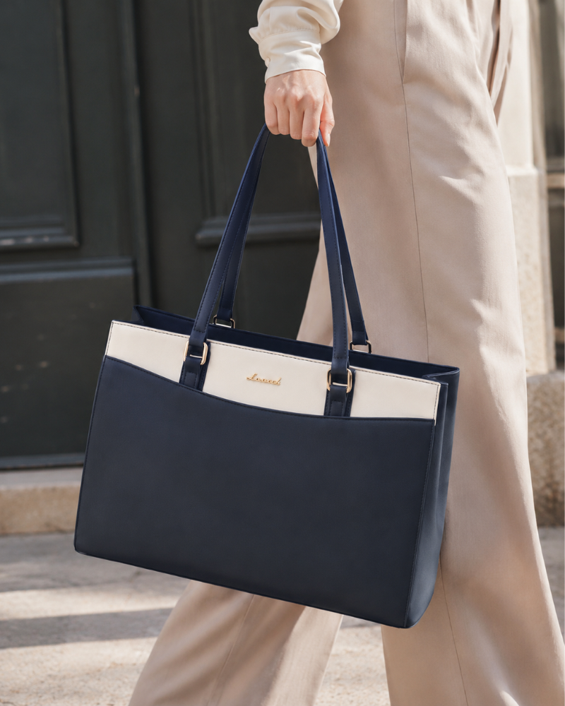 Emerson Borsa a Spalla da Donna – Grande Borsa da Lavoro in Pelle PU con Scomparto per Computer