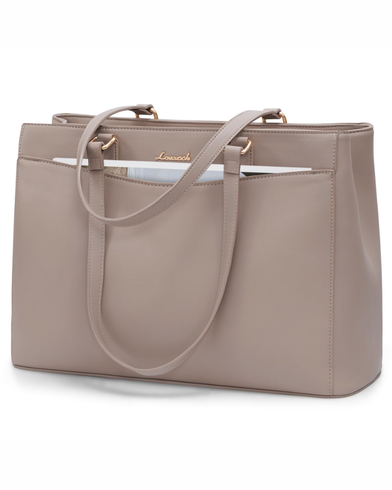 Emerson Borsa a Spalla da Donna – Grande Borsa da Lavoro in Pelle PU con Scomparto per Computer