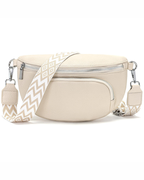 Bryn Sac Bandoulière Femme – Sac Banane en Cuir Végan Multipoches Bandoulière Réglable