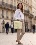 Bristol Borsa a Tracolla Donna – Borsa in Paglia Intrecciata Stile Boho Chiusura con Zip Tracolla Regolabile
