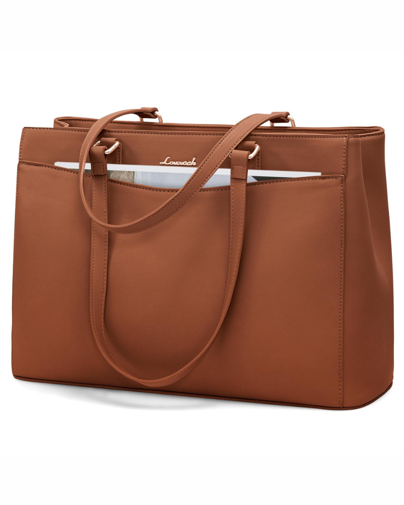 Emerson Borsa a Spalla da Donna – Grande Borsa da Lavoro in Pelle PU con Scomparto per Computer