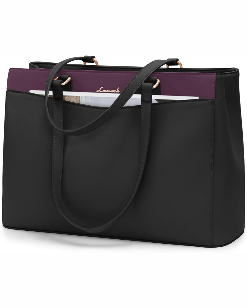 Emerson Borsa a Spalla da Donna – Grande Borsa da Lavoro in Pelle PU con Scomparto per Computer