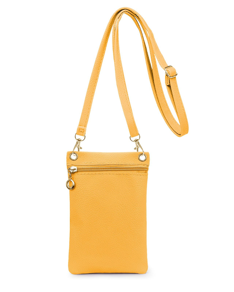 Pochette porta cellulare da donna Tatum – Borsa a tracolla in pelle PU con chiusura a zip e tracolla removibile