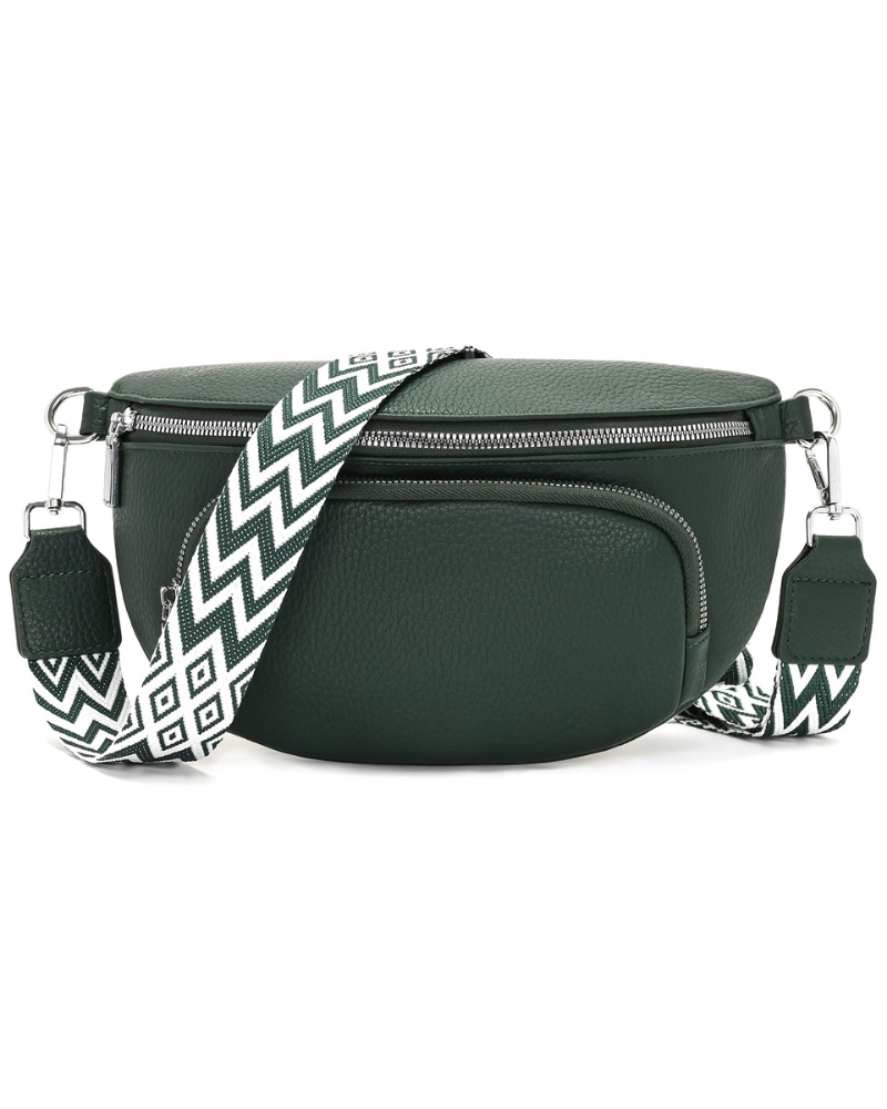 Borsa a tracolla da donna Bryn – Marsupio in pelle vegana con più tasche e tracolla regolabile