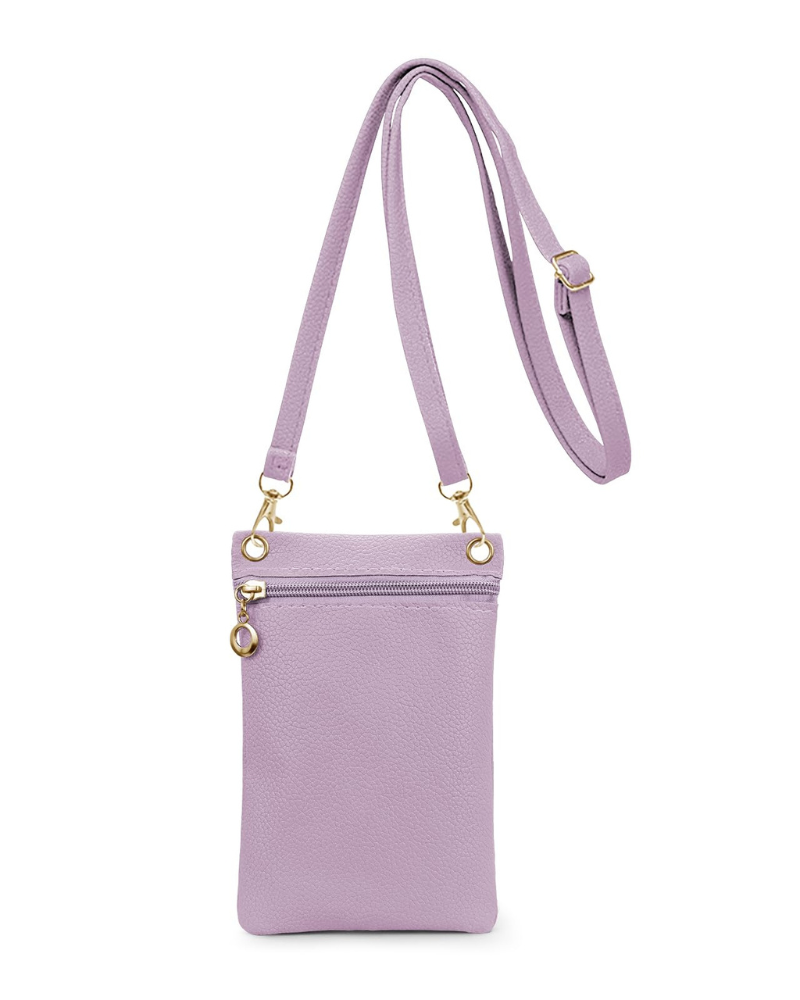 Tatum Pochette Téléphone Femme – Sac Bandoulière en Cuir PU Fermeture Zip Amovible