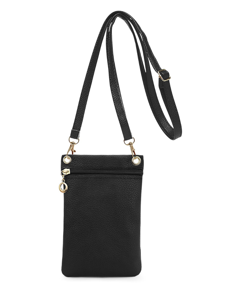 Tatum Pochette Téléphone Femme – Sac Bandoulière en Cuir PU Fermeture Zip Amovible