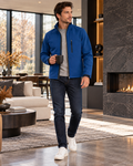 Ulric Veste Homme Softshell Déperlante – Intérieur Polaire et Poches à Fermeture Zip