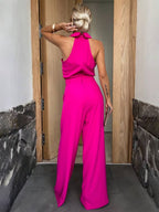 Maud Combinaison Femme – Combinaison Ample Sans Manches avec Col Chemise & Poches Pratiques