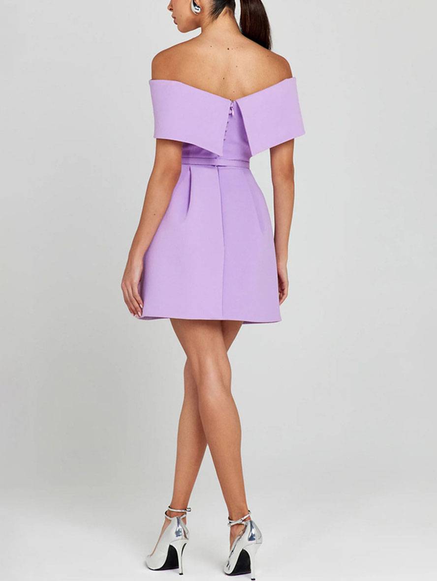 Victoria Robe de Cocktail Femme – Robe Patineuse à Encolure Bateau avec Coupe Élégante