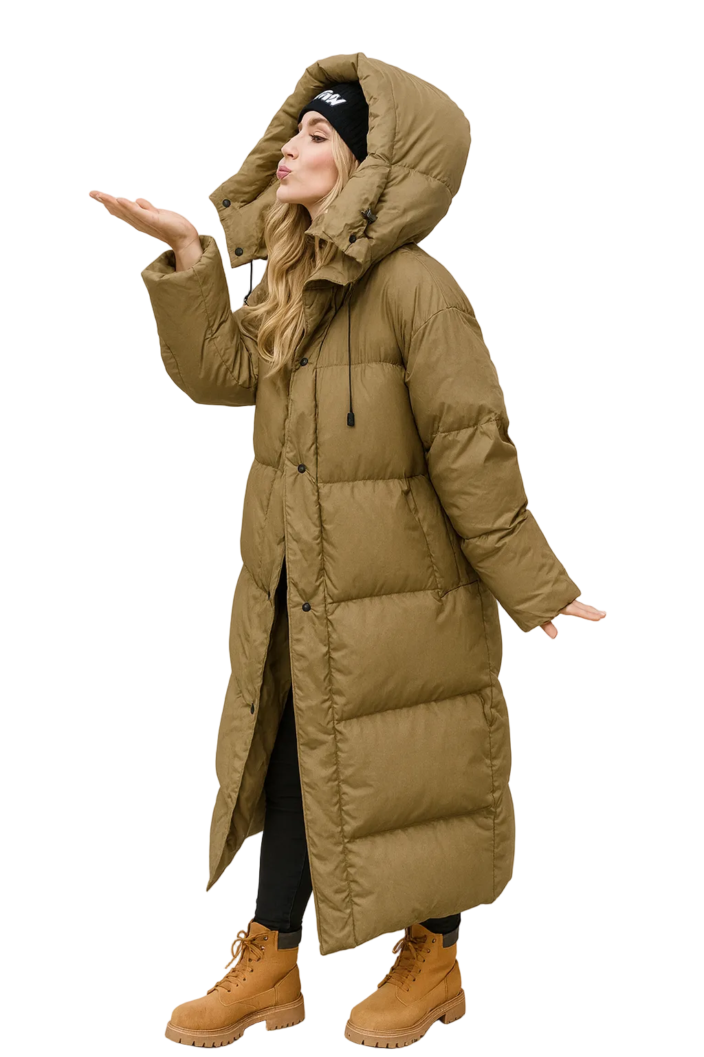 Michelle Doudoune Longue Femme Oversize – Manteau Puffer Chaud et Confortable d'Hiver