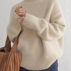 Madison Women's Cashmere Sweater – Soft and Stylish 100% Cashmere Oversized Turtleneck Sweater