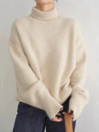 Madison Pull Femme – Pull Col Roulé en Laine Douce & Élégant pour un Hiver Confortable