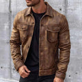 James Men's Vintage Jacket – Elegant and Durable Leather Jacket with Timeless Style