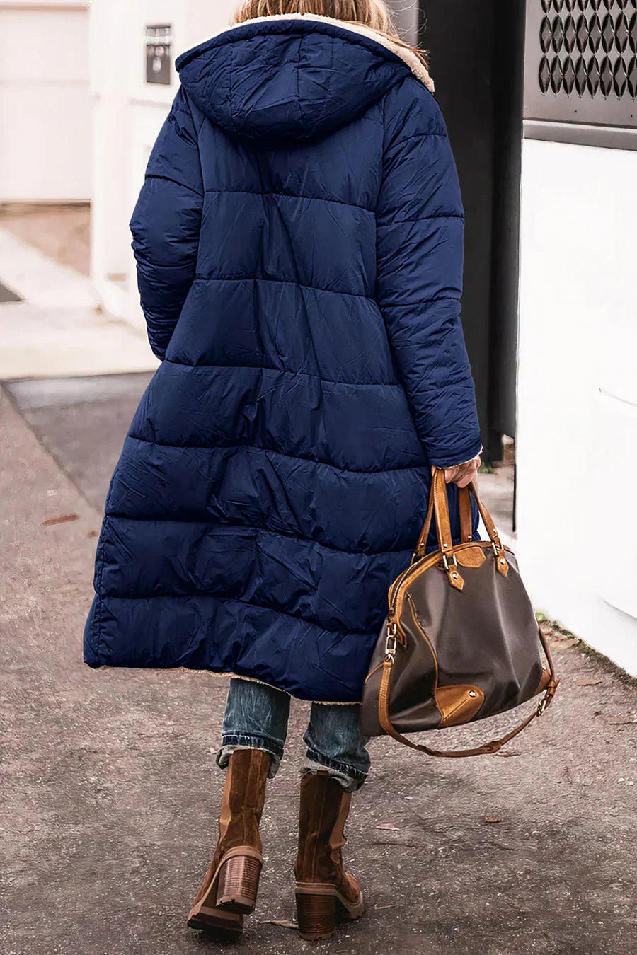 Élodie Women's Reversible Coat – Elegant Double-Style Warm Jacket for Winter