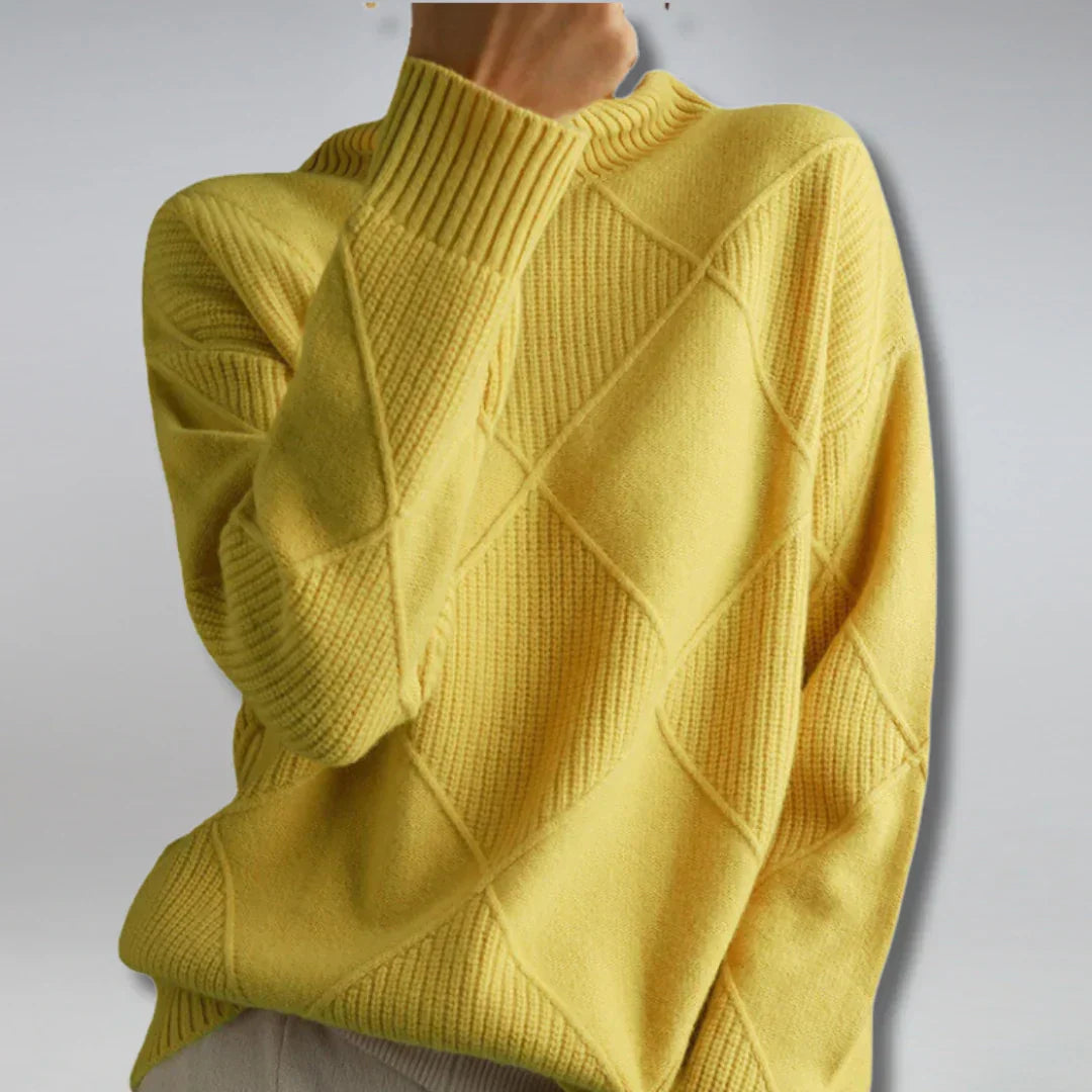 Eva Women's Turtleneck Sweater – Soft, Warm & Elegant Cashmere Sweater for Autumn-Winter