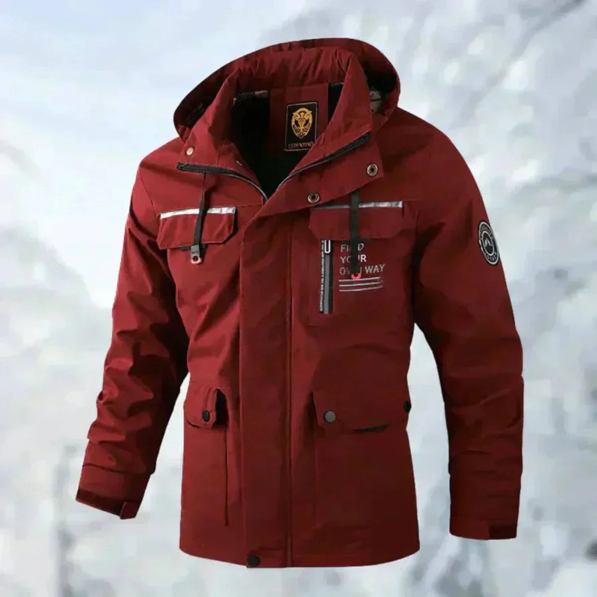 Ethan Veste Homme – Veste Imperméable & Coupe-Vent Confortable pour l'Automne et l'Hiver