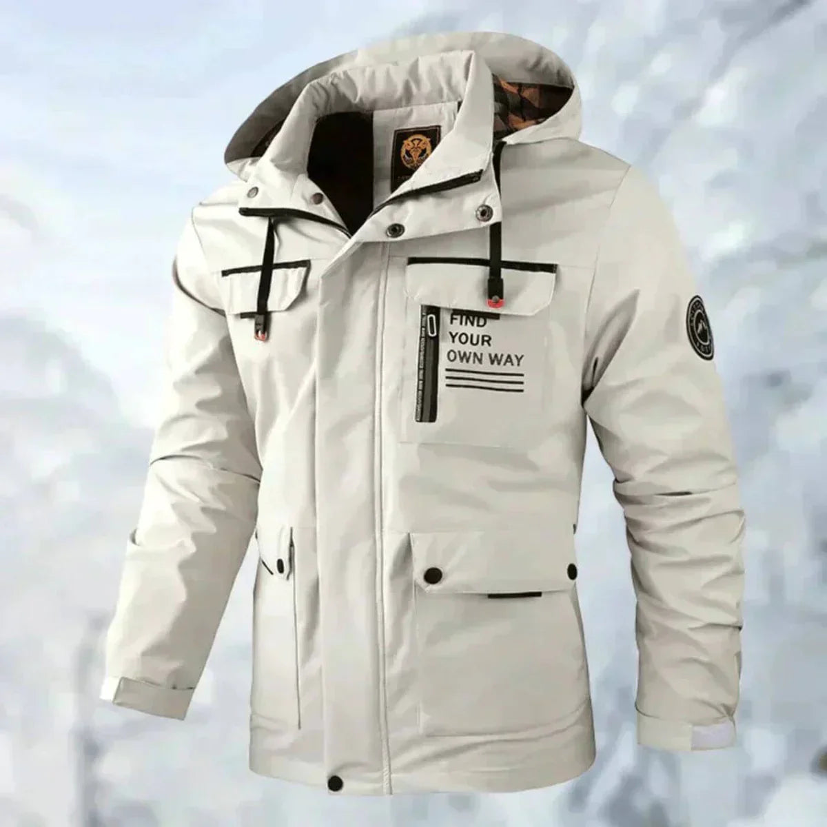 Ethan Veste Homme – Veste Imperméable & Coupe-Vent Confortable pour l'Automne et l'Hiver