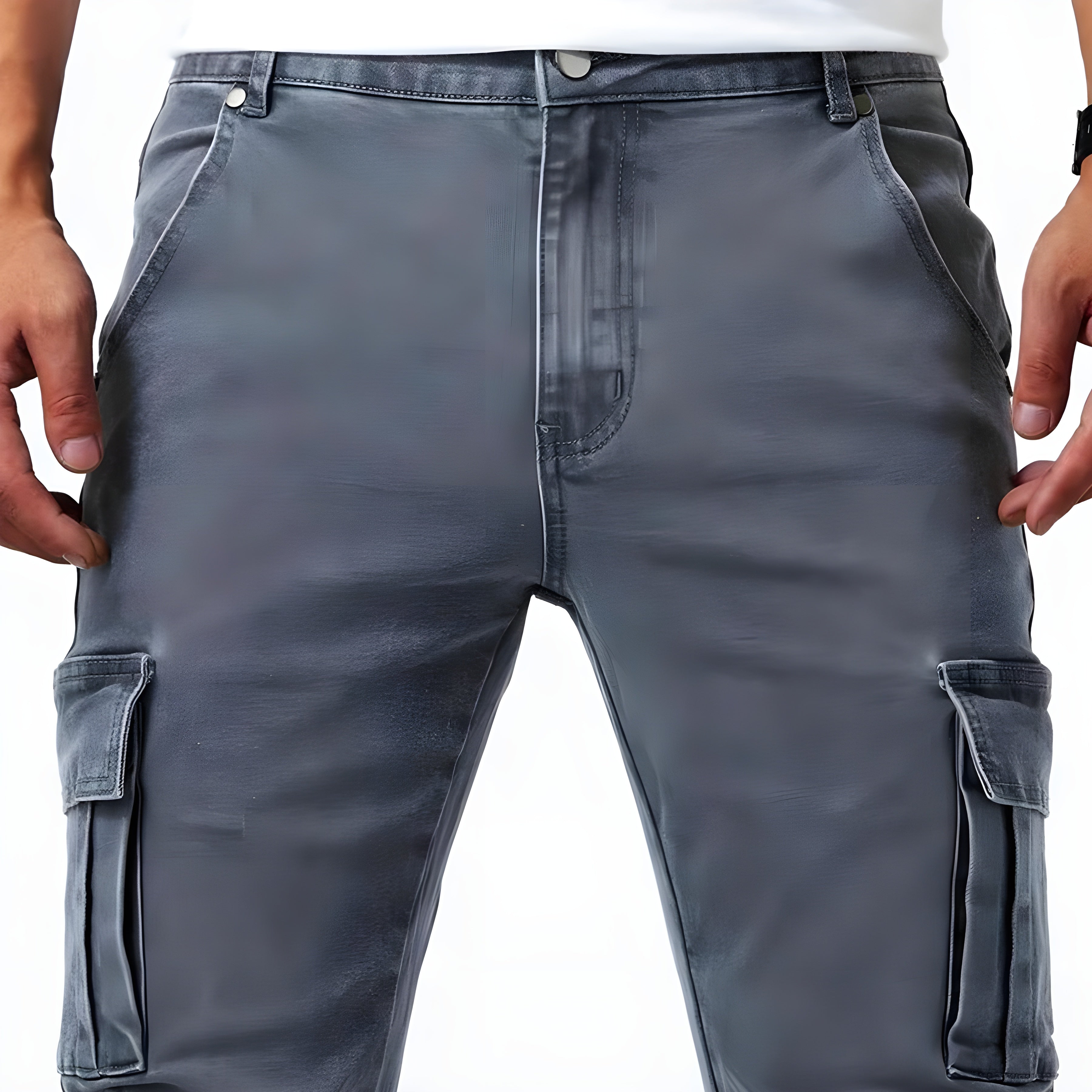 Men's Jake Cargo Trousers – Modern Stretch Jeans with Slim Fit & Functional Pockets