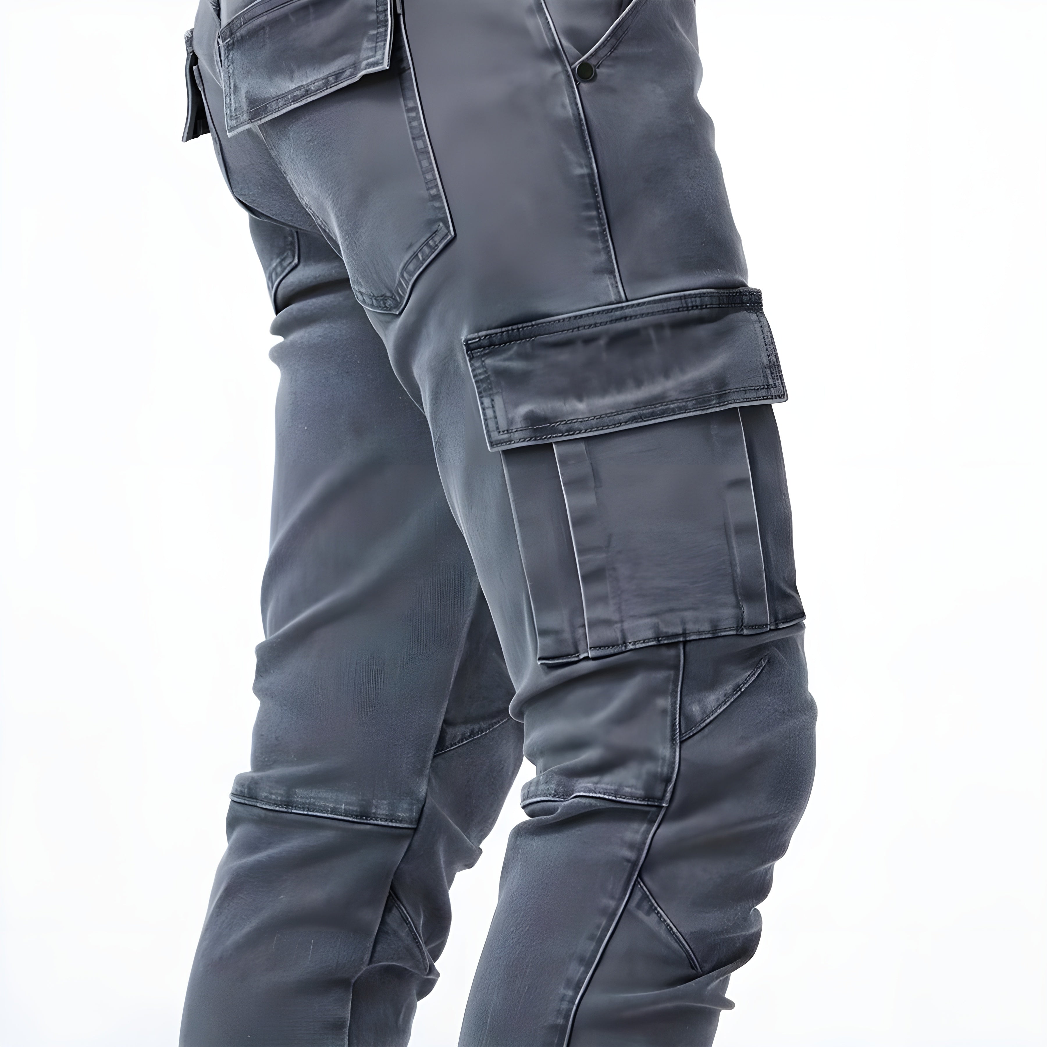 Men's Jake Cargo Trousers – Modern Stretch Jeans with Slim Fit & Functional Pockets