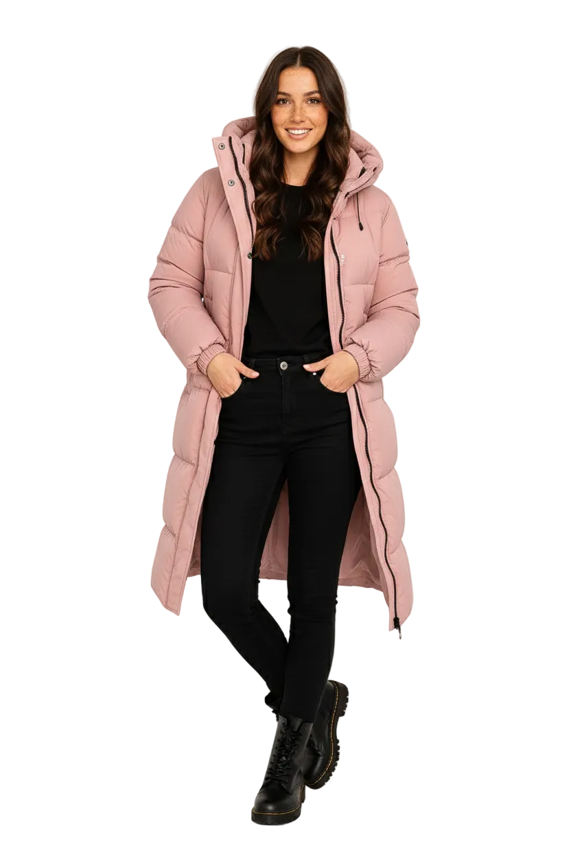 Michelle Doudoune Longue Femme Oversize – Manteau Puffer Chaud et Confortable d'Hiver