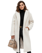 Allison Manteau Teddy Mujer – Chaqueta Oversize Suave y Cálida para Looks de Invierno Elegantes