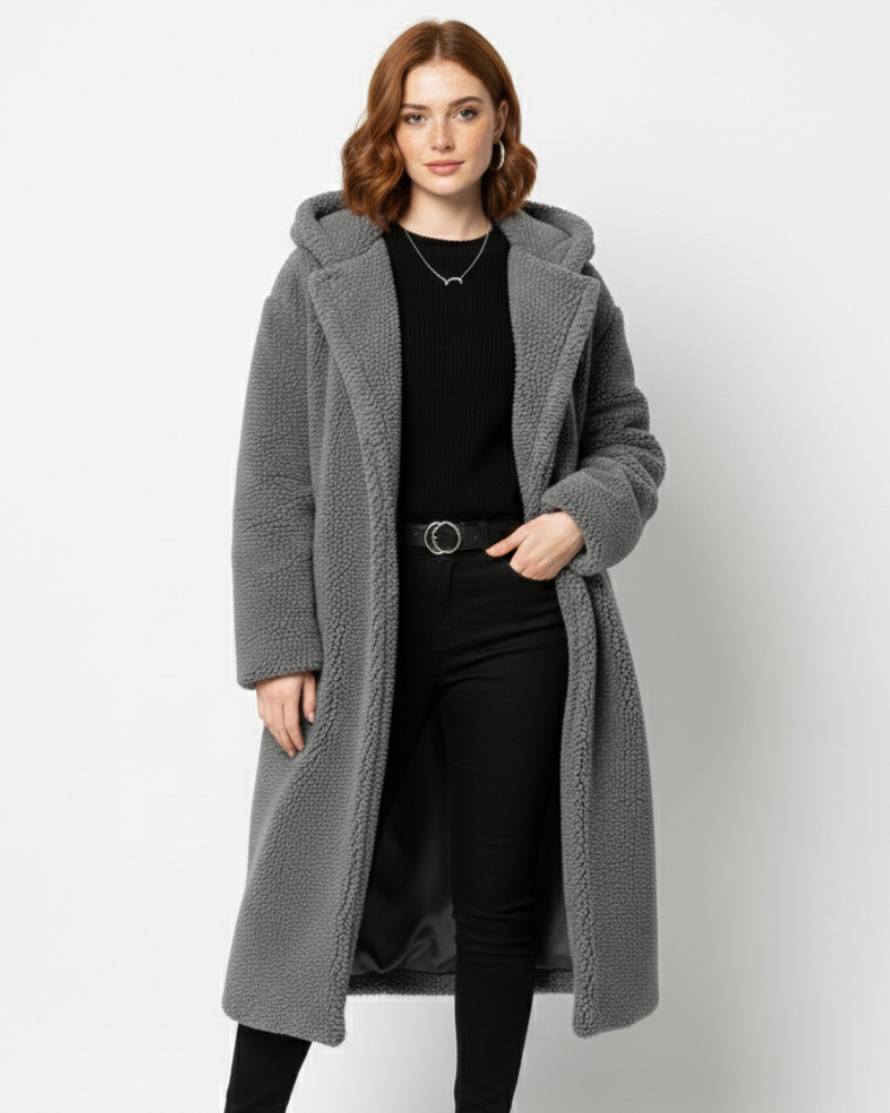 Allison Manteau Teddy Femme – Veste Oversize Douce & Chaude pour Looks Hiver Élégants
