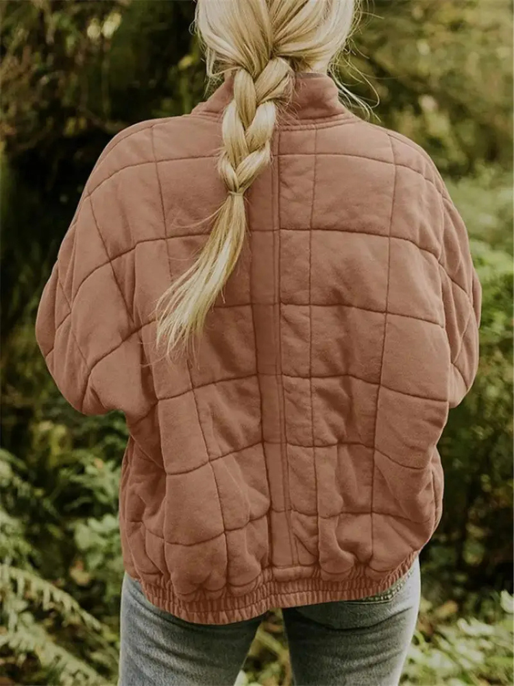 Zorine Women's Quilted Jacket – Warm and Comfortable Jacket with Modern Design for Autumn and Winter