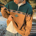 Garrett Pull Zippé Homme – Pull Rétro Élégant avec Demi-Zip & Confort pour l'Automne-Hiver