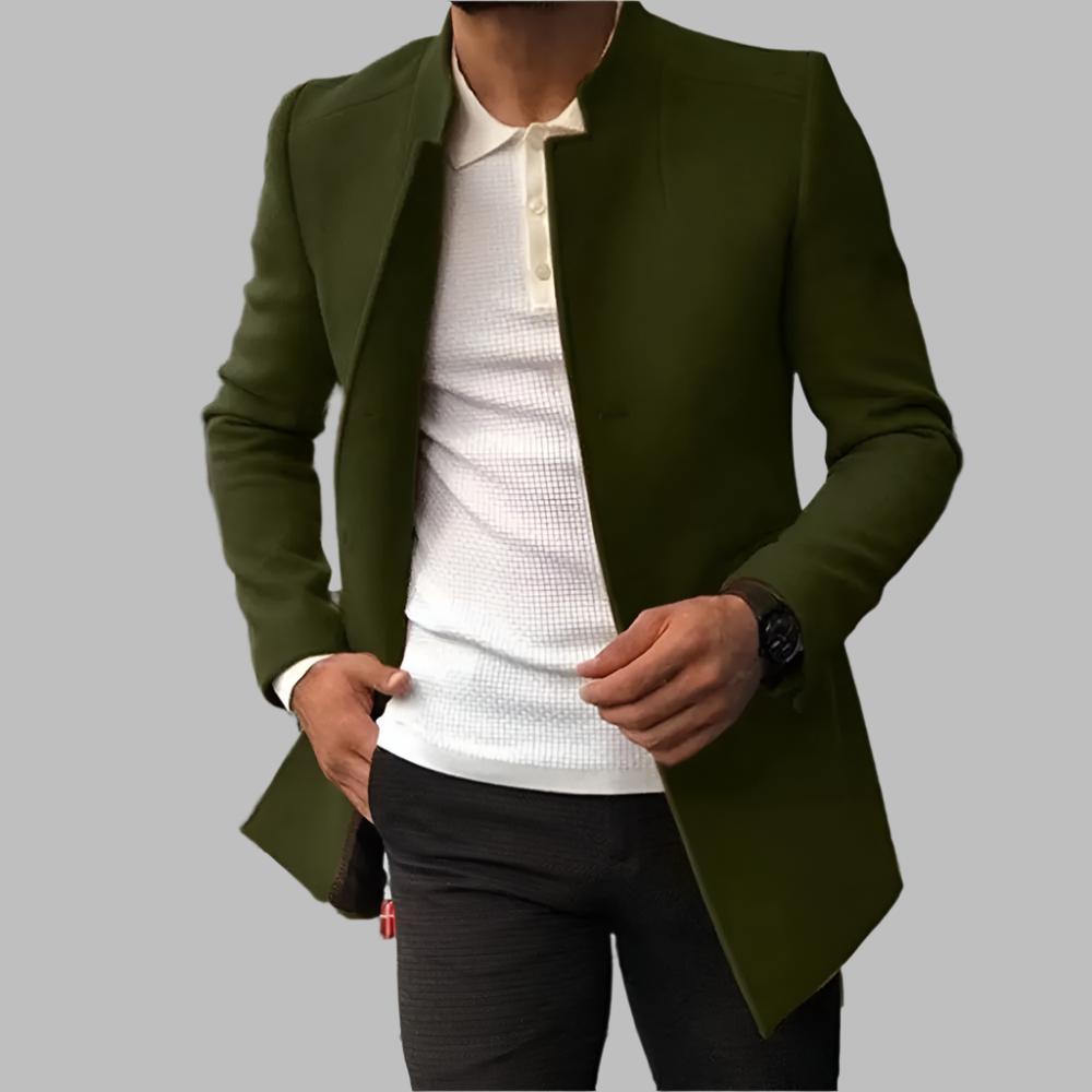 Victor Men's Wool Coat – Stylish Coat with Modern Cut & Warm Comfort