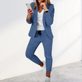 Olivia Women's Set – 2-Piece Suit with Elegant Blazer and Flowy Trousers