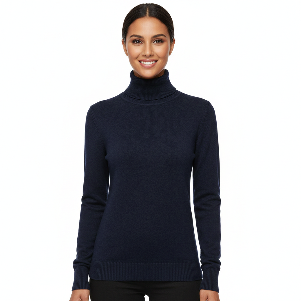 Kimberly Turtleneck Sweater for Women – Soft Cashmere Sweater with a Slim and Elegant Fit