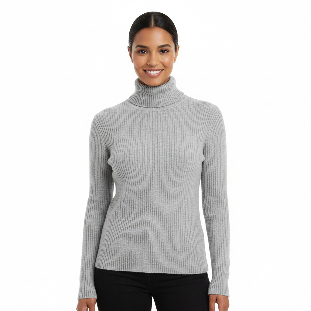Kimberly Turtleneck Sweater for Women – Soft Cashmere Sweater with a Slim and Elegant Fit