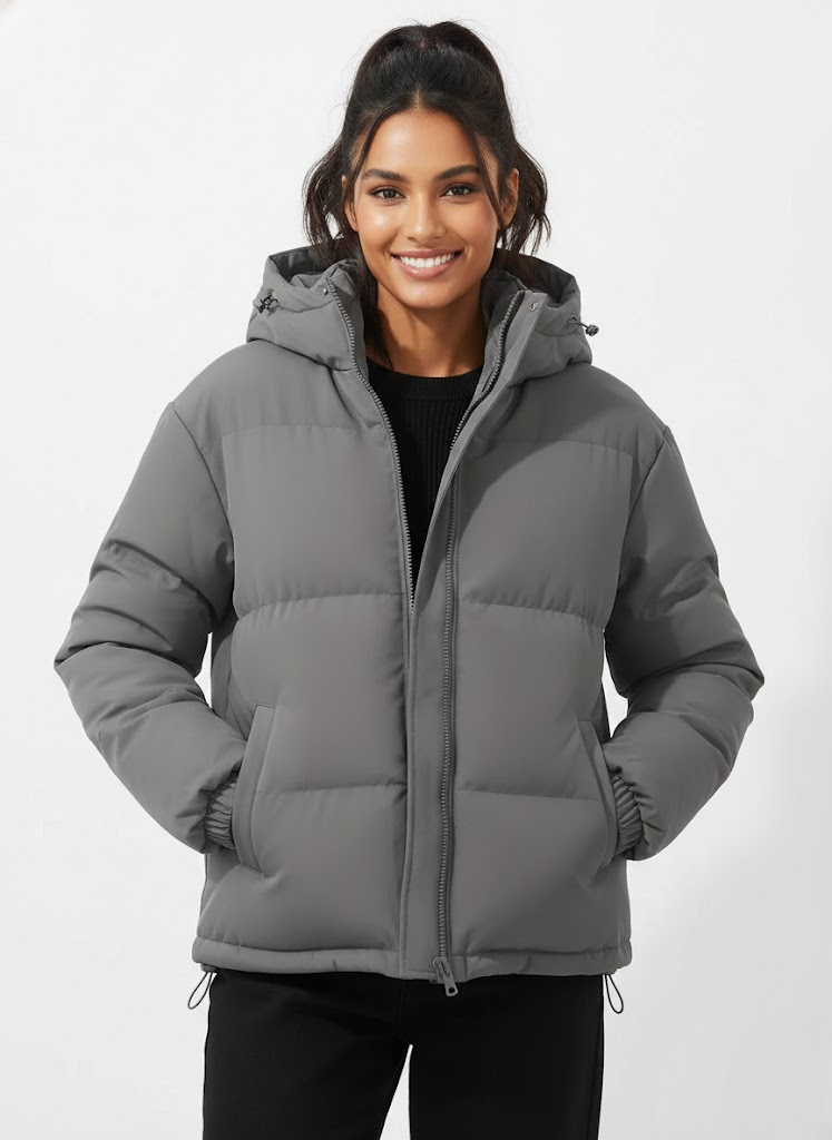 Emily Women's Lightweight Hooded Down Jacket – Elegant Fit & Modern Warmth