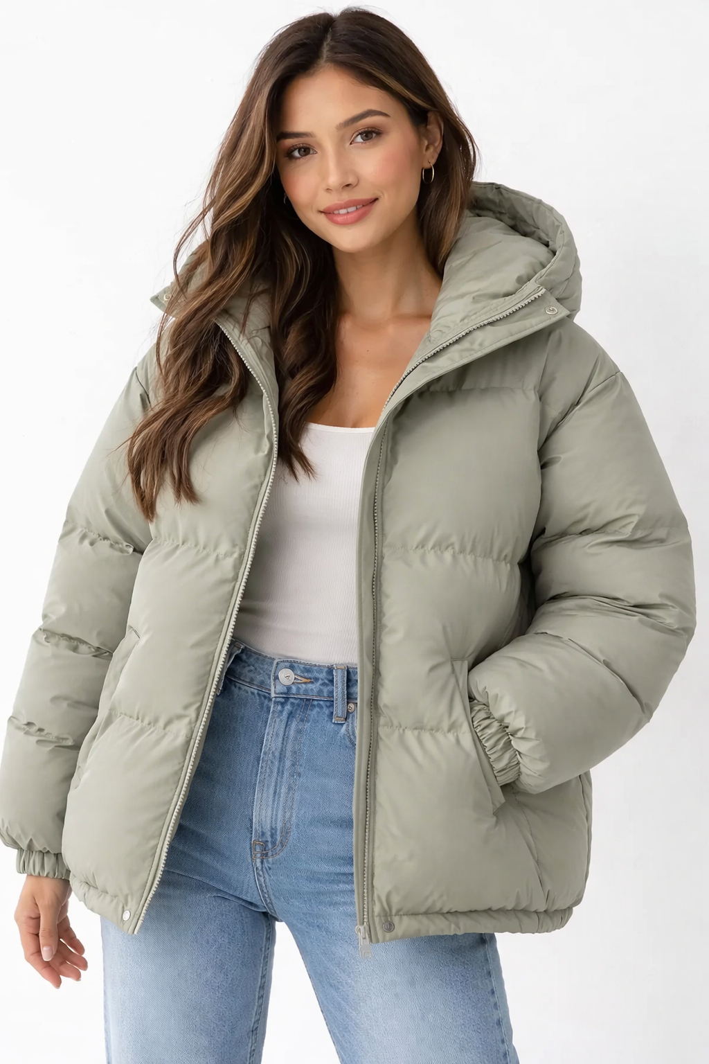 Emily Women's Lightweight Hooded Down Jacket – Elegant Fit & Modern Warmth