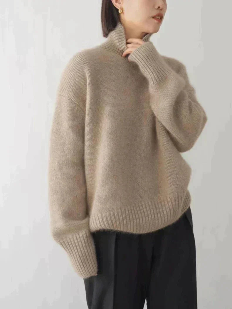 Madison Women's Sweater – Soft & Elegant Turtleneck Wool Sweater for a Comfortable Winter