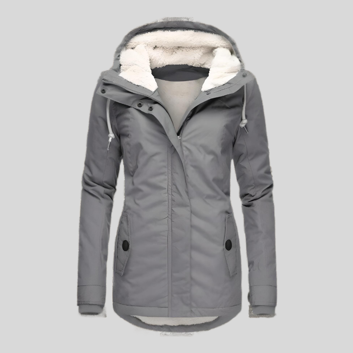 Euri Parka Longue d’Hiver Femme – Manteau Imperméable et Chaud avec Doublure en Fausse Fourrure & Coupe Ajustable
