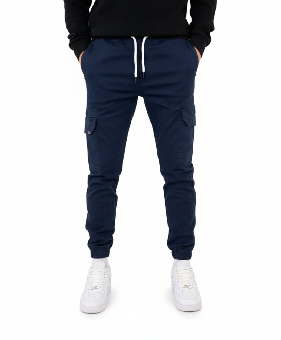 Dylan Men's Cargo Pants – Cargo Joggers with Elastic Waist, Functional Pockets, and Modern Fit