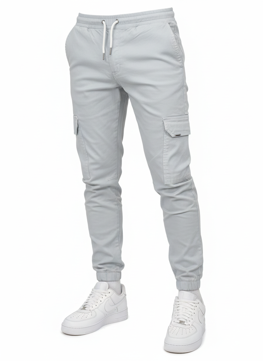 Dylan Men's Cargo Pants – Cargo Joggers with Elastic Waist, Functional Pockets, and Modern Fit