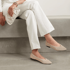 Ysoria Women's Pointed Ballet Flats – Breathable Mesh Ballet Flats with Flexible Sole and Everyday Comfort