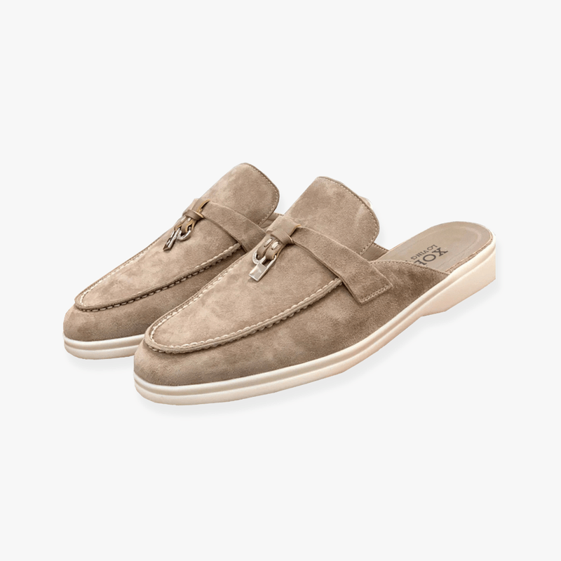 Sophie Women's Mules – Slip-on Faux Leather Mules with Elegant Buckle and Comfortable Sole