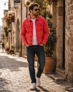 Matthieu Veste en Jean Homme – Denim Classique avec Poches Fonctionnelles & Coupe Moderne